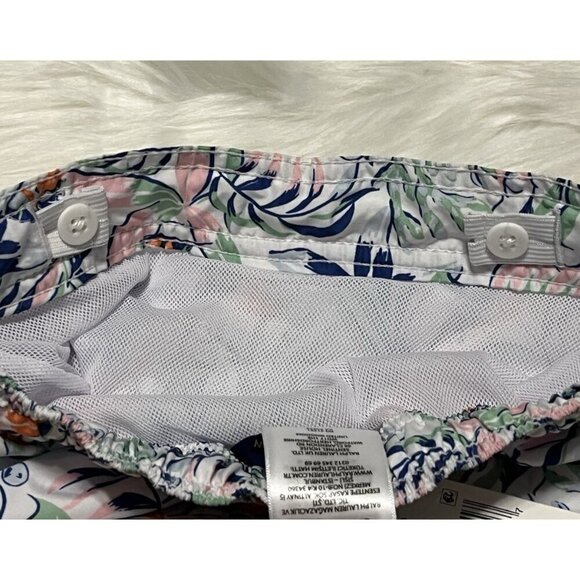 Polo Ralph Lauren Print Swim Trunk Boy's Size 5 Sea Creature Tropical Pull On - Picture 8 of 13